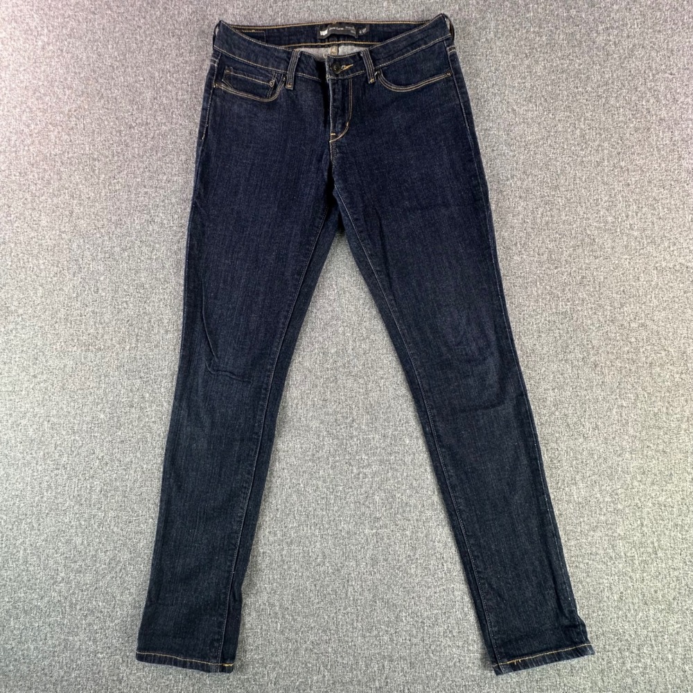 Levi's Jeans Women 4/27 Demi Curve Modern Rise Skinny Dark Blue Stretch